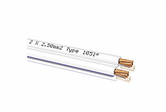 Oehlbach LS-Kabel 2x2,5mm weiss, cívka100m