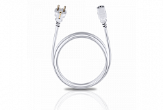 Oehlbach Powercord C13, bílá, 1,5m